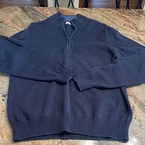 Izod Men's Navy Zip-Up Sweater